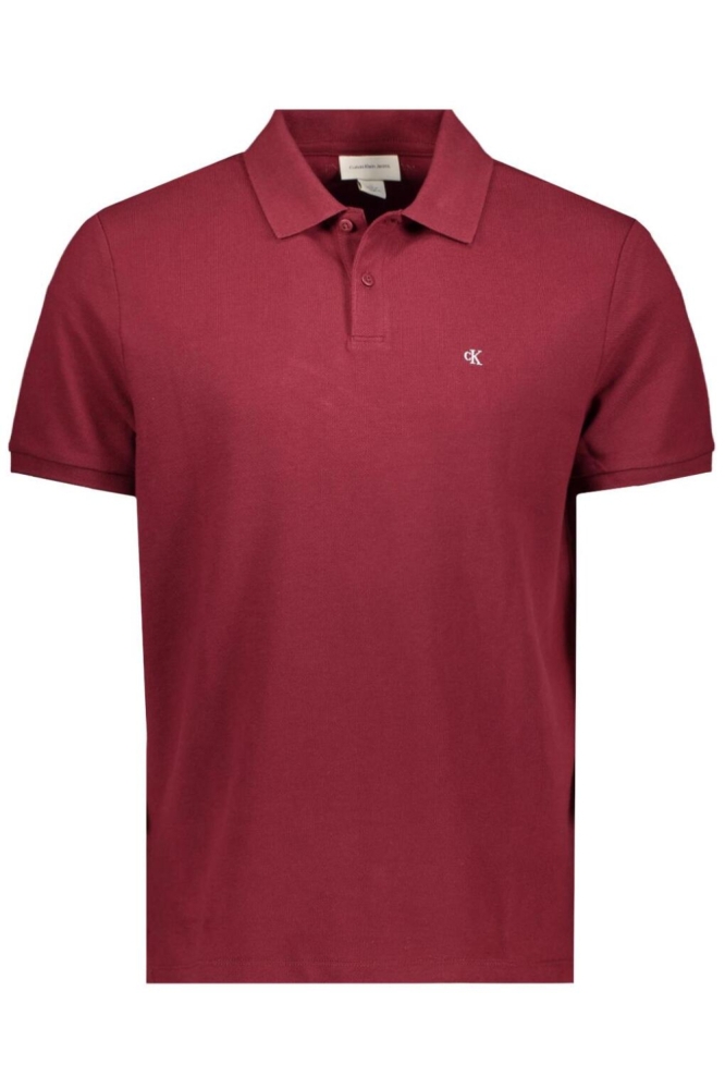 SS MONOGRAM PIQUE POLO LV040EM269 RENAISSANCE RED